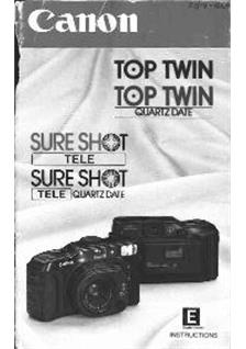 Canon SureShot Tele manual. Camera Instructions.